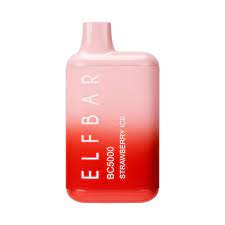 Elf Bar BC5000 Strawberry Ice – Disposable Vape Flavors