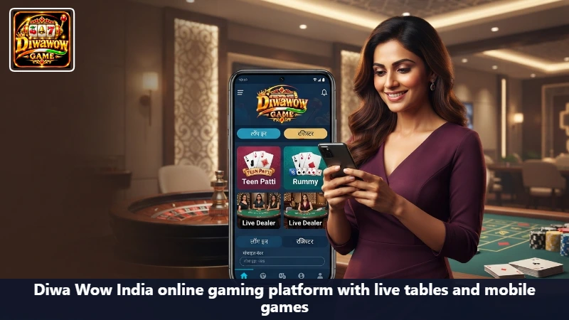 Diwa Wow India online gaming platform with live tables and mobile games